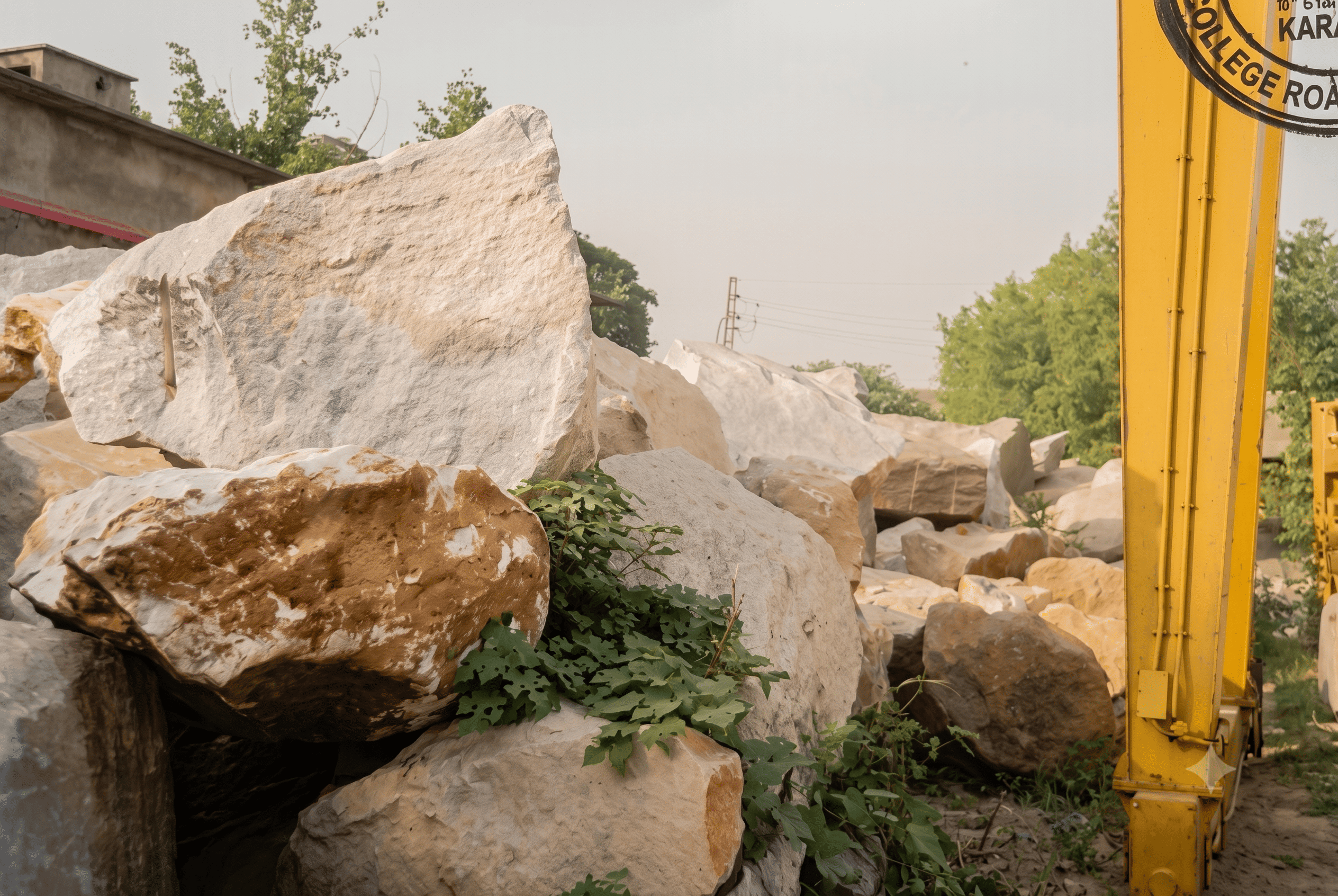 Marble block stock